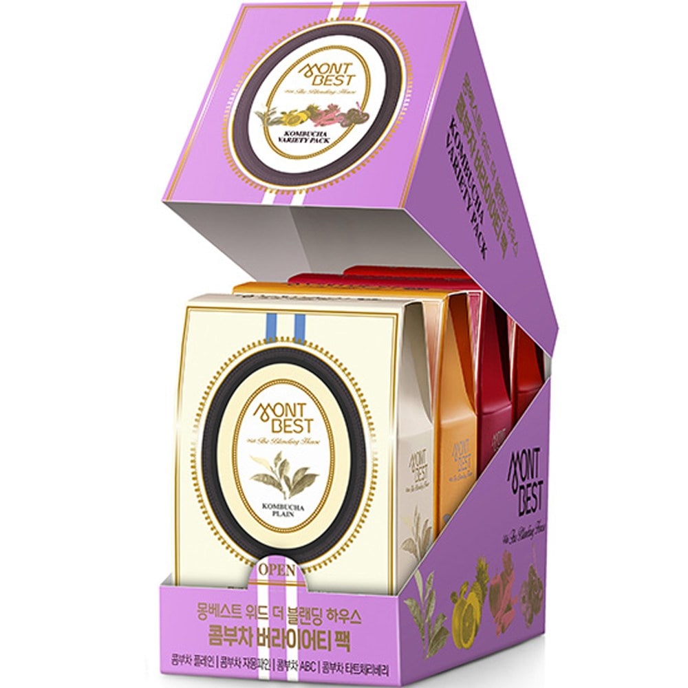モンベストウィードザブランディングハウスコンブチャバラエティパック4種10pセット5g40個入り1セット
