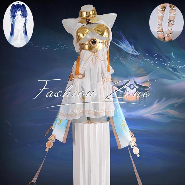 [数量限定]最安値に挑戦鳴潮 風 ユーノ Iuno コスプレ衣装 ウィッグ 靴 cosplay ハロウィン 演出服 変装