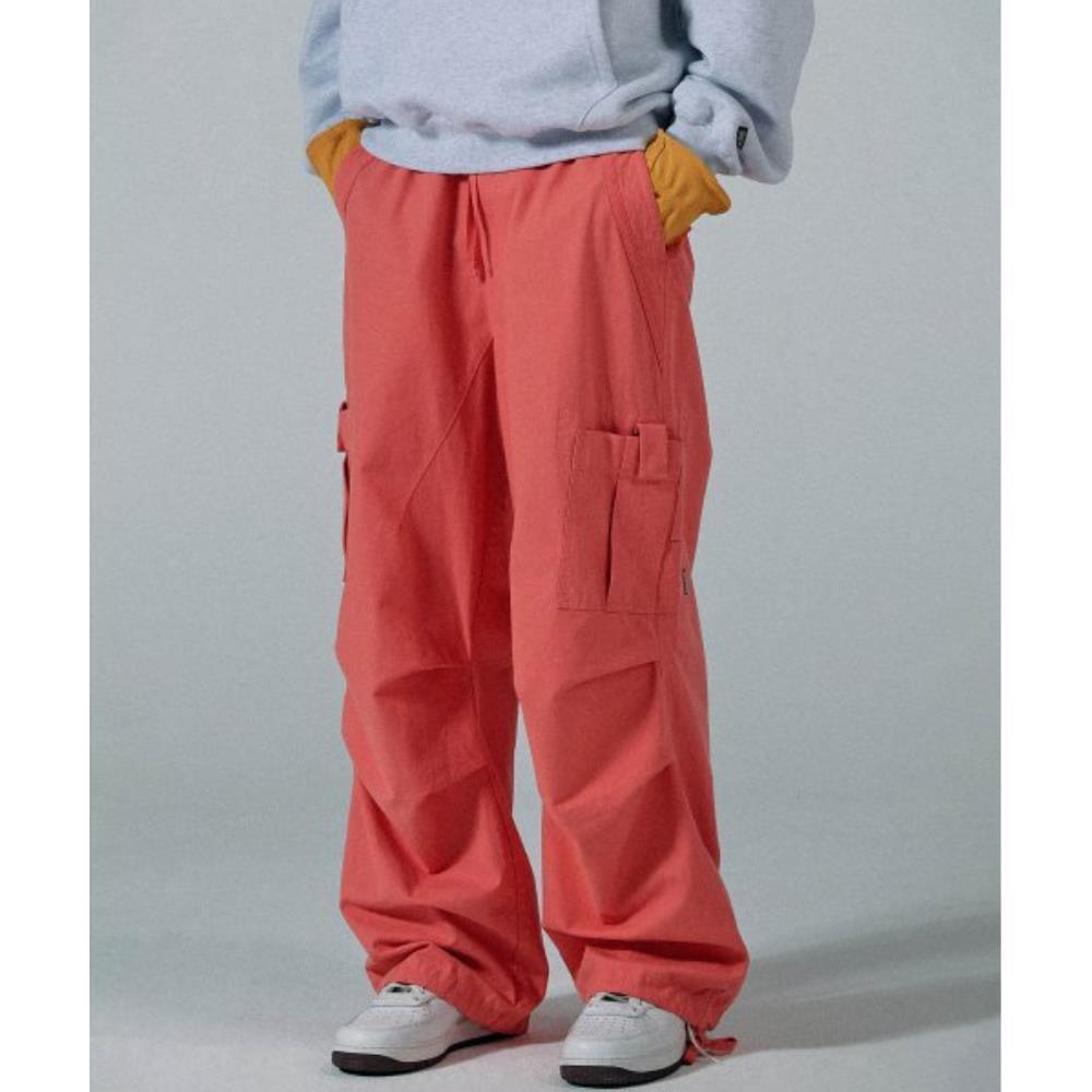 スカルプター Wide Paratrooper Cargo Pants Coral Red SC22A45
