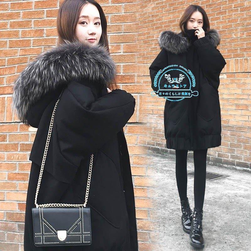 ダウンコート レディース 中綿 コート ダウンジャケット 2021冬 40代 ファー付きフード 中綿