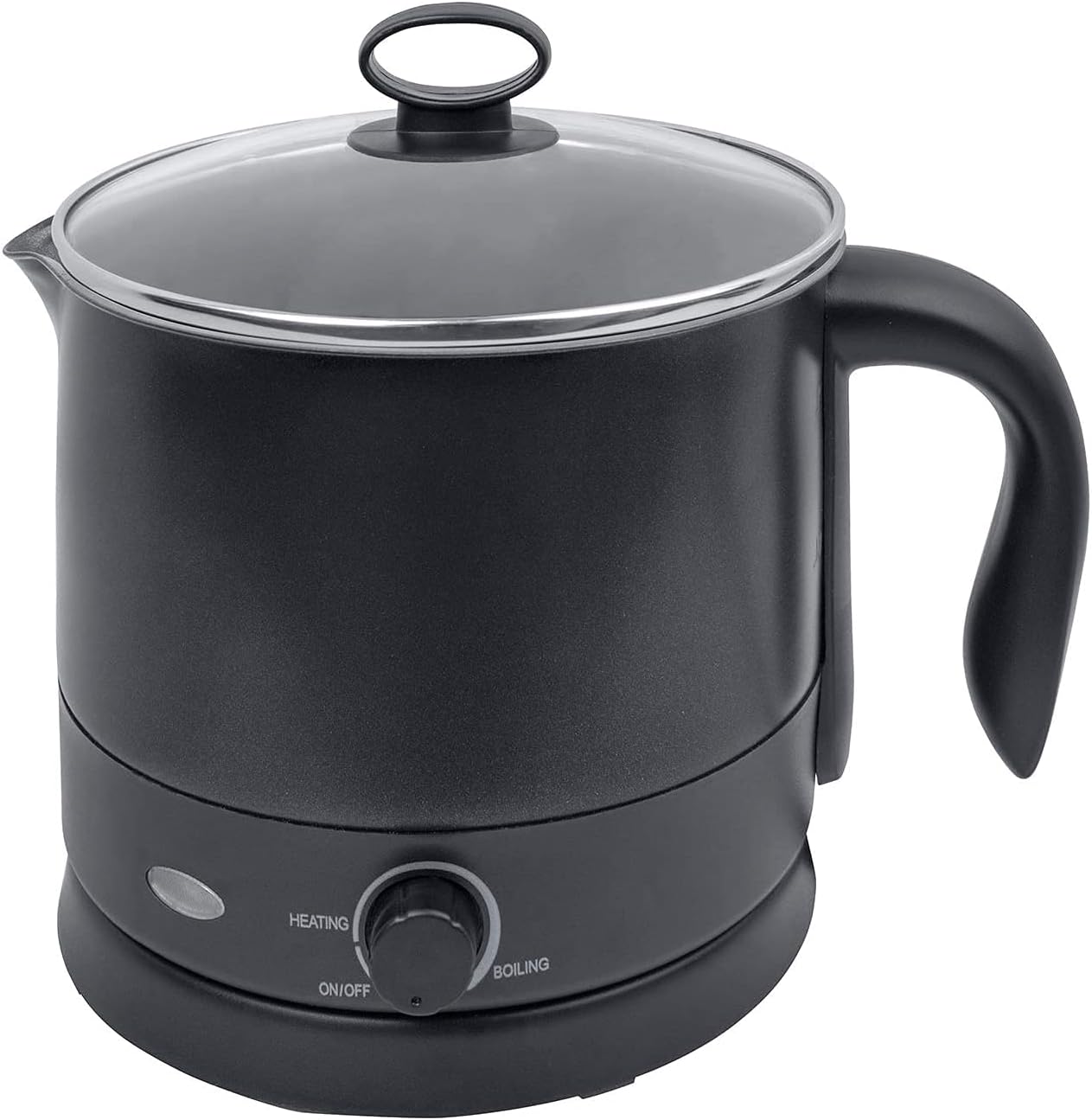 山善 クッキングケトル ラーメンメーカー 1.2L お料理 ケトル ひとり暮らし用 ガラス蓋仕様 手鍋 温度調節機能付き ブラック YRGA-S600 B 6,109円