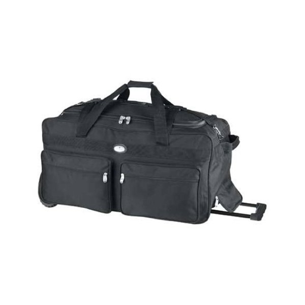 （お得な特別割引価格） Bag Duffel Wheeled 336WH Everest - 並行輸入品 Black 旅行バッグ