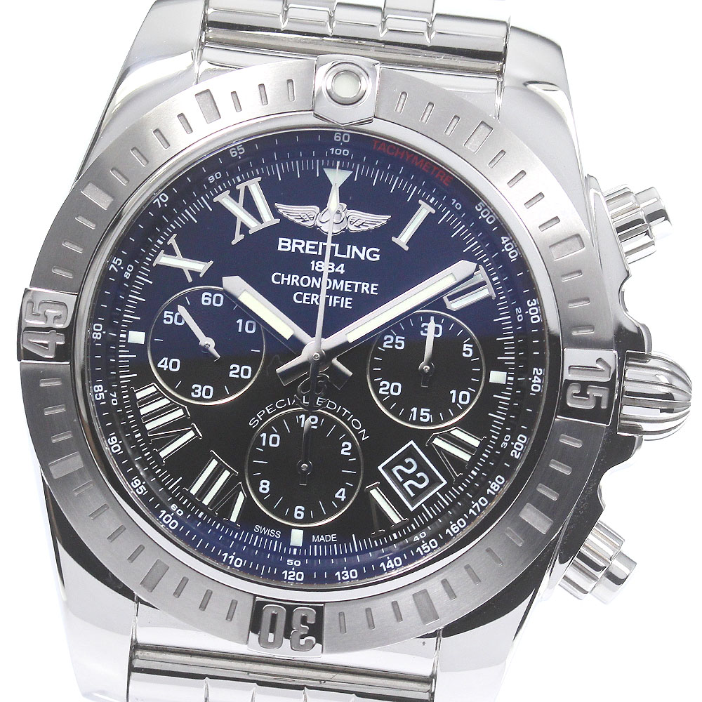 ブライトリング BREITLING AB0115 クロノマット 44 JSP 300本限定 自動巻き メンズ 美品 内箱保証書付き_776220【中古】