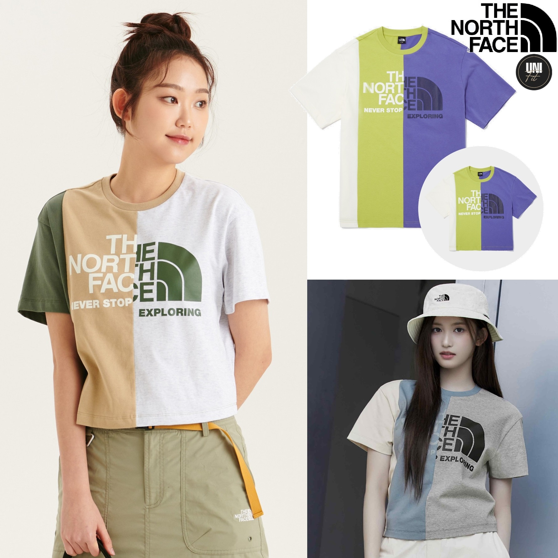 PATCHED LANE S/S R/TEE 3色 Tシャツ 新商品 韓国ファッション 韓国人気 男女共用 日常服 ストリートファッション カップルアイテム 夏ファッション 学生ファッション