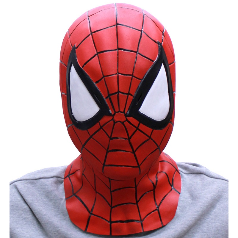 コスプレ 仮装 スーパーラテックス スパイダーマン 【 公式 かぶりもの おもしろマスク プチ仮装 映画 ハロウィン 衣装 変装グッズ パーティーグッズ 面白マスク 】