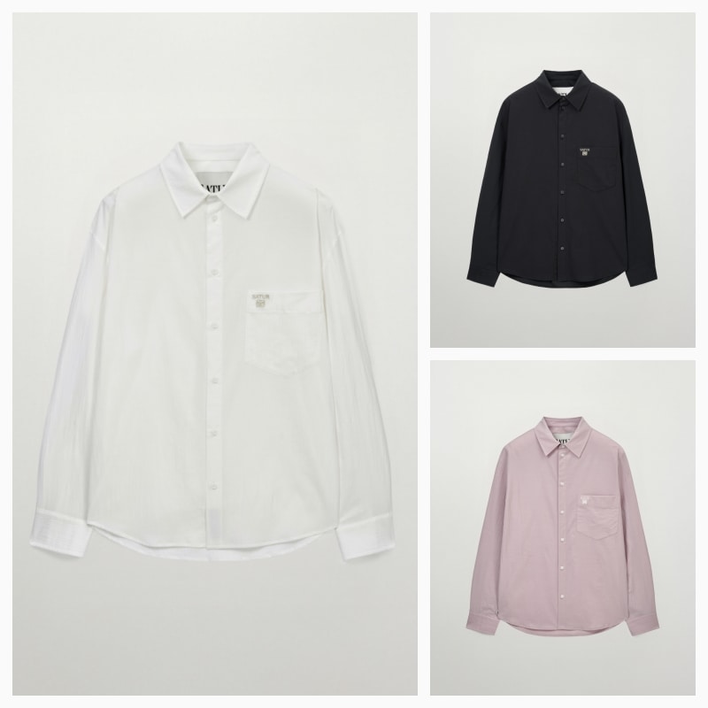 【SATUR】 26SS SEERSUCKER POCKET SHIRT : 3COLORS