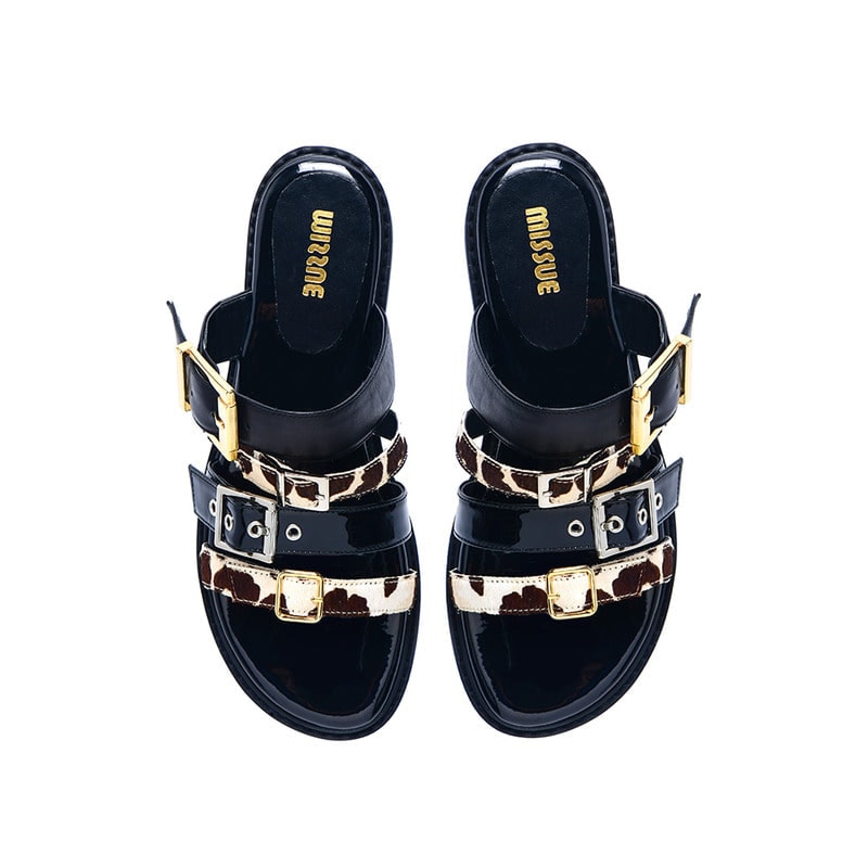 バックルラインスリッパ[レオパード] 23,616円