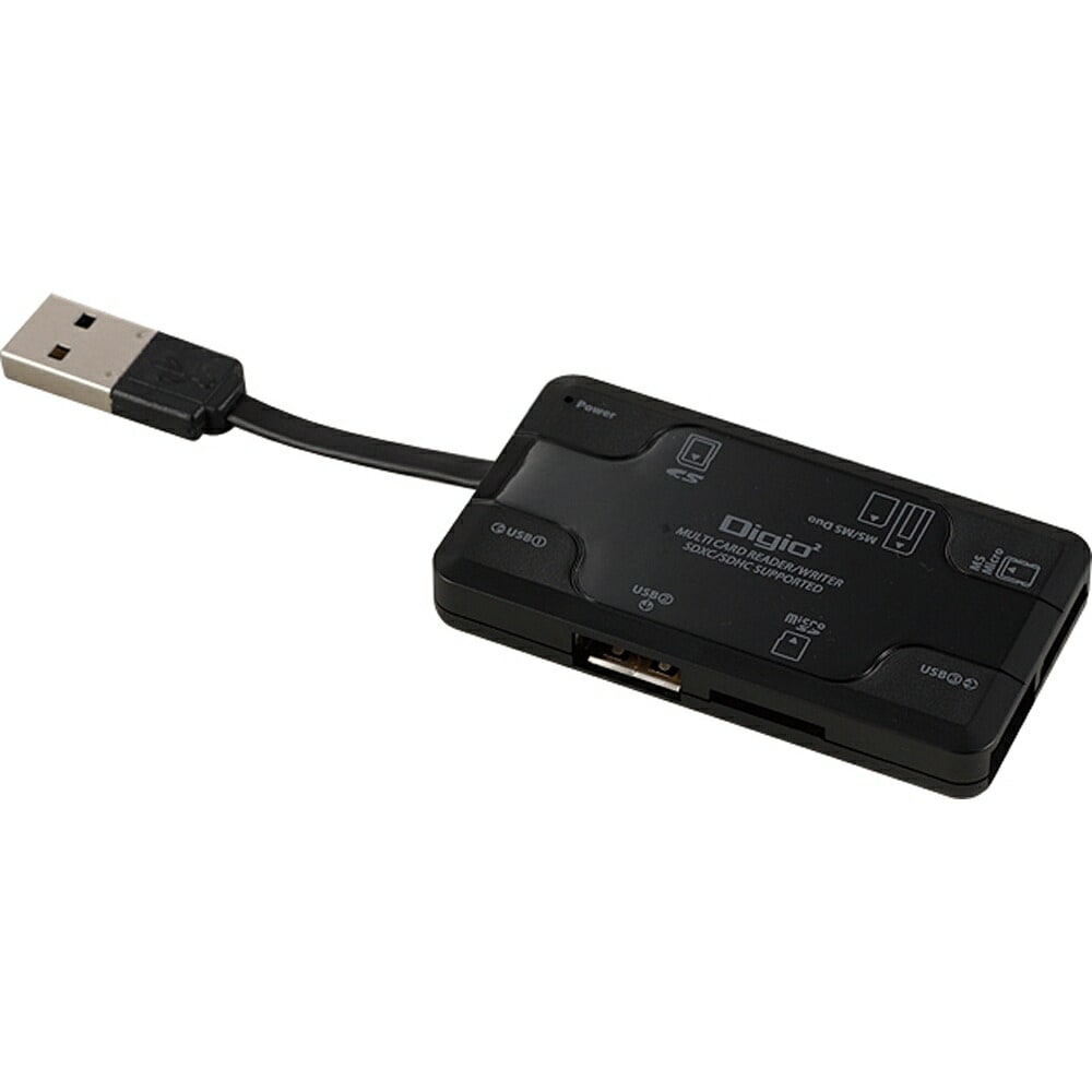 （まとめ買い）USB2.0マルチカードリーダー/ライター ブラック CRW-5M53BK [x3]