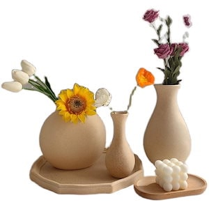 韓国 SNS 洋風花瓶 花器 フラワーアレンジメント モダン 飾り 木
