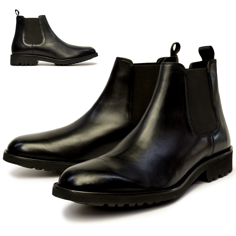 メンズ 防水 サイドゴアブーツ LHO-703 本革 ゴアテックス 紳士靴