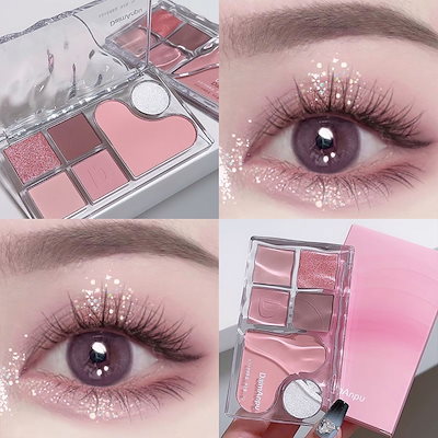 アイシャドウ他　6点セット Qoo10] DAIMANPU SNS超人気 アイシャドウ 6色 アイシ : ポイントメイク