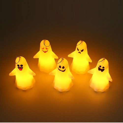 ハロウィーンライトゴーストキーリング×10個かわいいかわいい小道具パーティー装飾団体ギフトイベントプロモーション