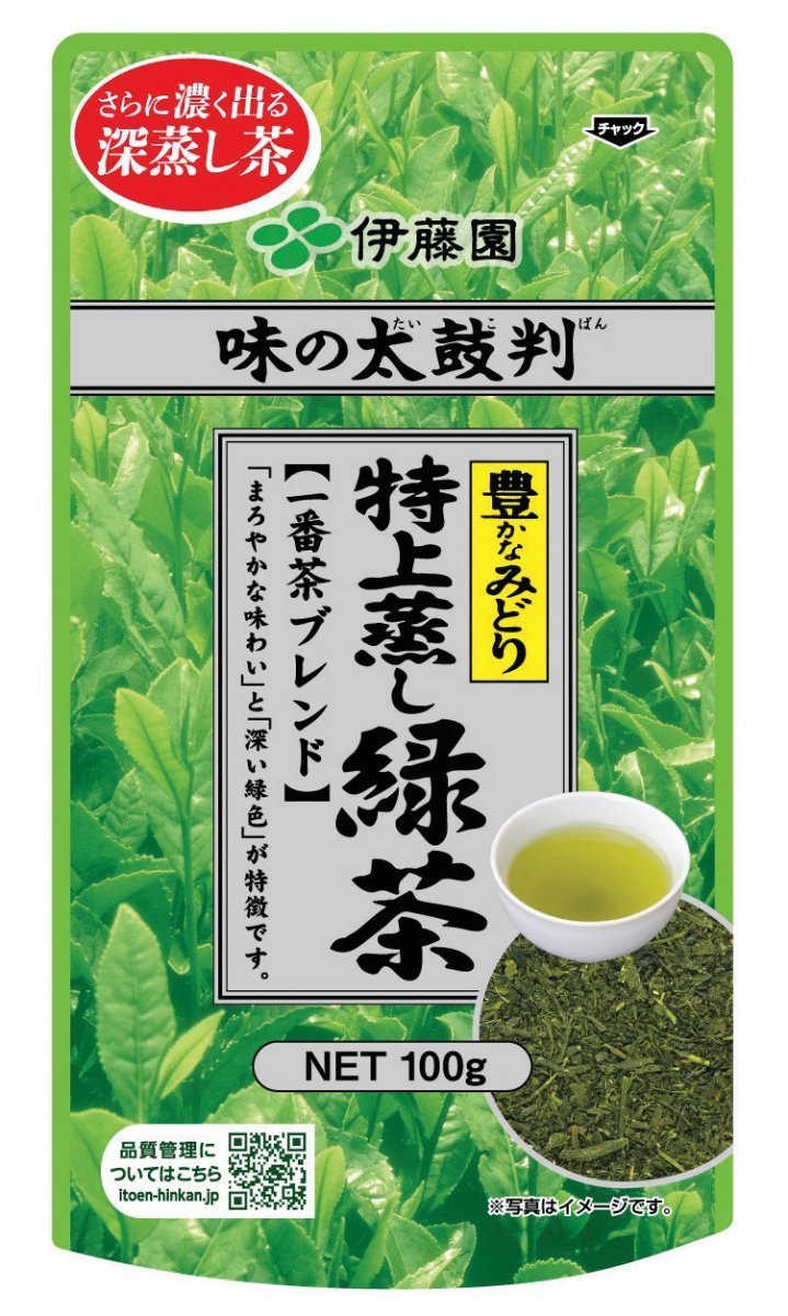 味の太鼓判 特上蒸し緑茶７００100g10個 伊藤園
