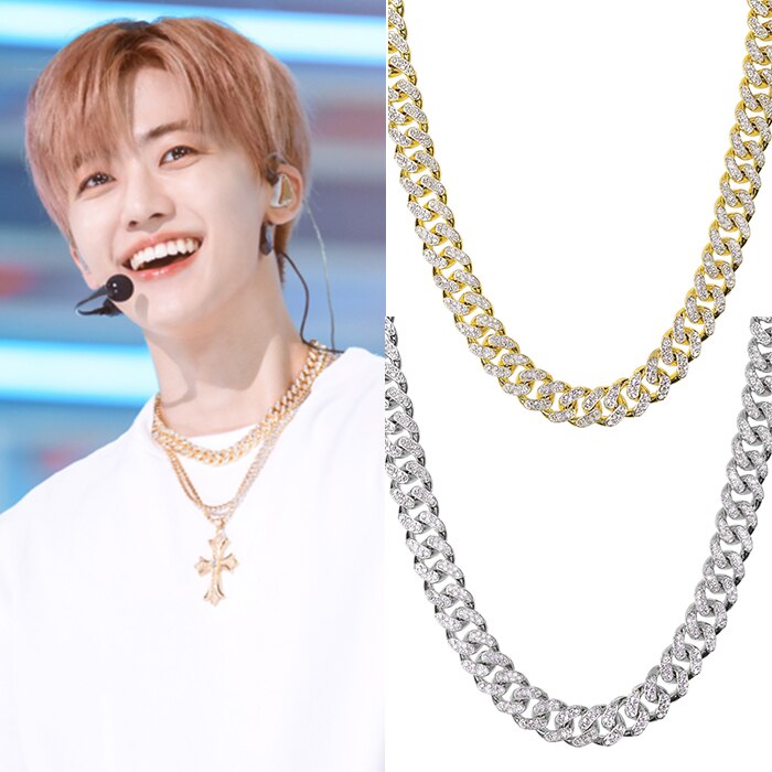 BTS ジン着用★BLACK PURPLE★Renin stone cubic chain necklace BTS ジン着用☆BLACK PURPLE☆Renin stone cubic chain necklace