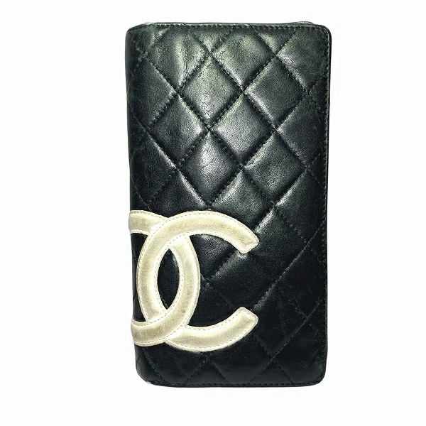 シャネル CHANEL カンボンライン 長財布 2つ折り財布 レディース【中古】