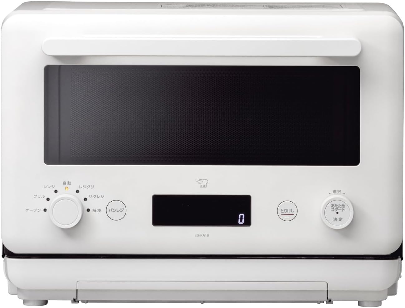 ES-KA18-WM オーブンレンジ EVERINO エブリノ レジグリ・パンレジ・サクレジ 電子レンジ 庫内容量 18L 脱臭機能 ペールホワイト ES-KA18(WM)