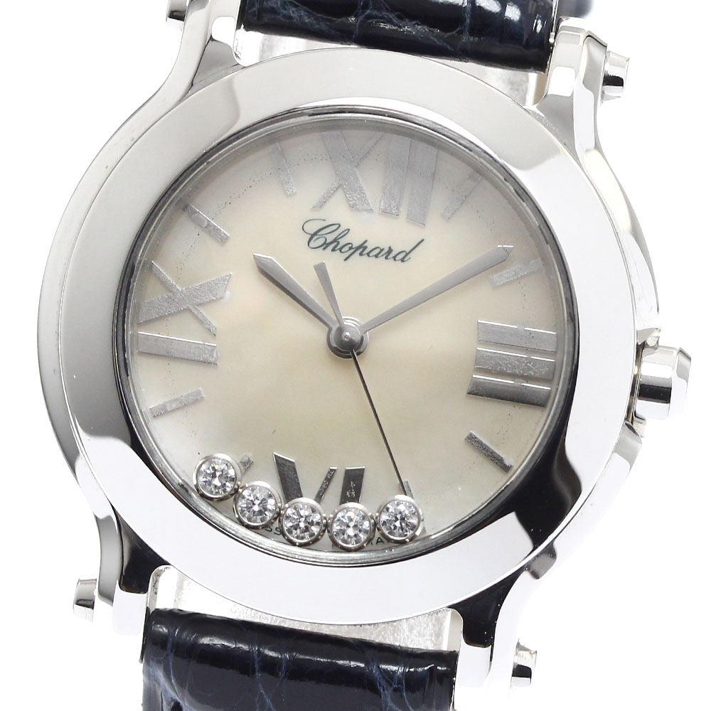 ショパール Chopard 278509-3004 ハッピースポーツ ムービング5Pダイヤ クォーツ レディース 箱・保証書付き_900210【中古】 129,150円