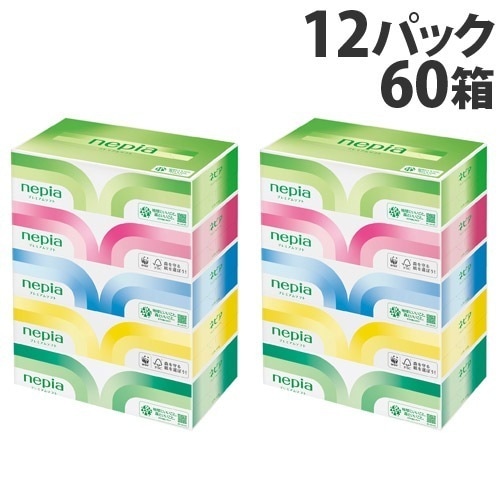プレミアムソフトティッシュ 180組 5箱12パック