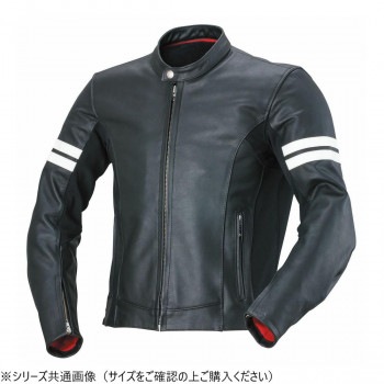NANKAI レザージャケット RDJ-35 L ブラック/ホワイトライン