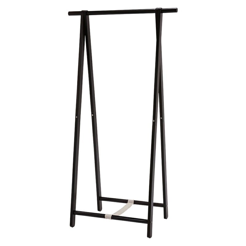 ハンガーラック（ダークブラウン）　MHR-6034DBR必要な時だけ出してさっと折りたためる天然木ハンガーラック