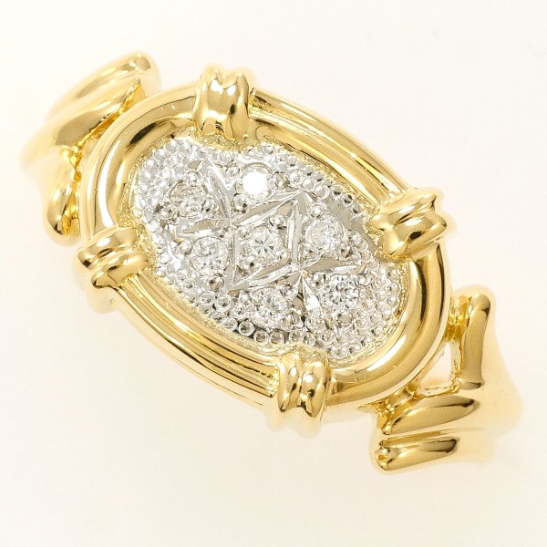 PT850 プラチナ リング 7.5号 ダイヤ 中古