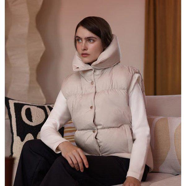 女性シャーリングポイント軽量ダウンベスト6K81401