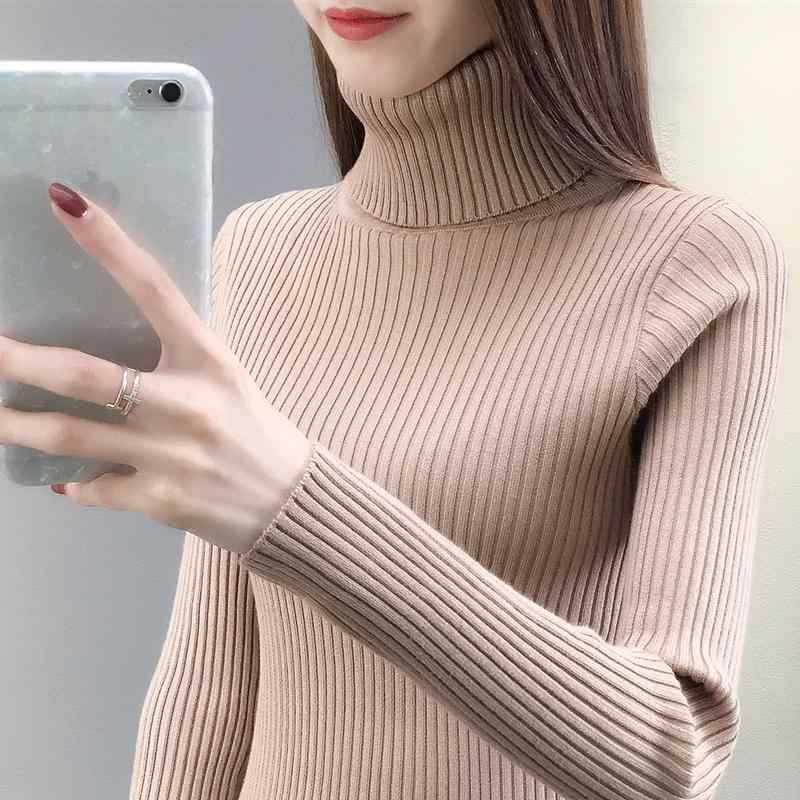 レディース 上品 上質 お洒落 秋冬 タートルネックセーター 厚手 ボトム シャツ 2 トップス スタイル ニット セーター 細見え