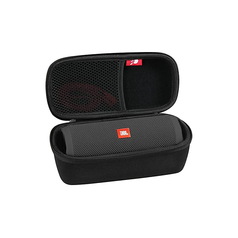 Hermitshell 専用保護収納ケース対応JBL Flip6/JBL Flip5 Bluetoothスピーカー (ブラック)