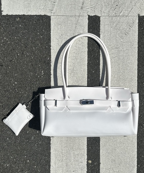 【DEINET】 JELLY TWO-WAY BAG IN WHITE ショルダーバッグ 正規品