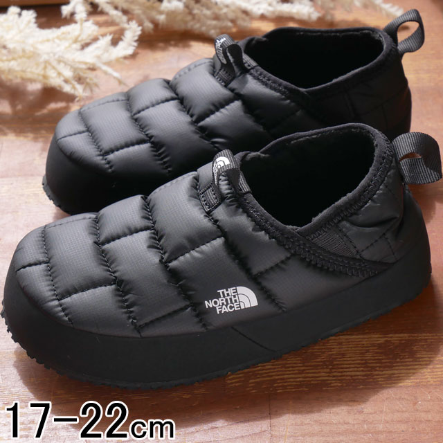 ザ・ノース・フェイス 男の子 滑らない 子供靴 女の子キッズ ジュニア スリッポン NFJ02379 K ヌプシ ミュール II 撥水 防寒 保温 防滑 2WAY キャン