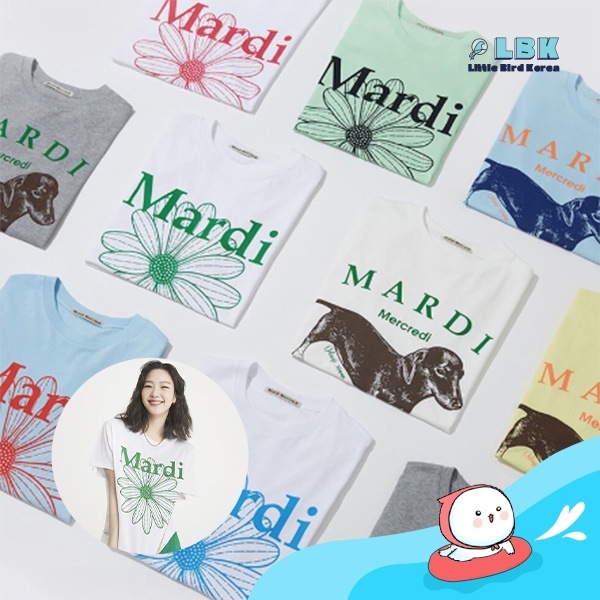 Mardi Mercredi Tシャツ　キムゴウン着用 韓国限定 グリーン Mardi Mercredi Tシャツ キムゴウン着用 韓国限定 グリーン の