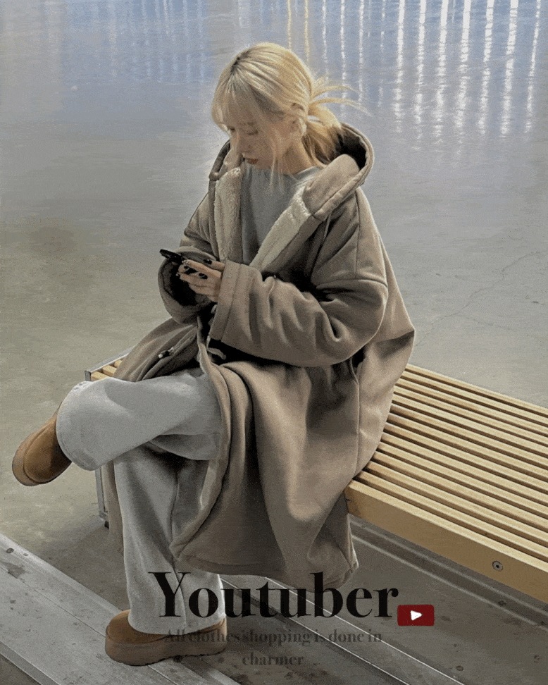 [YouTuberピック！/レジェンドフィット] 守ってあげたい可愛いビッグサイズ フード パーカー ボアがコート