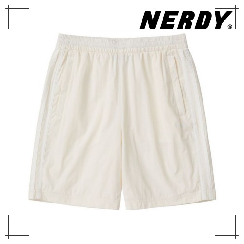 NERDY 公式正規品 NY ウーブン ハーフパンツ(25SS) (Black/Cream/Melon) 韓国ファッション 10,640円