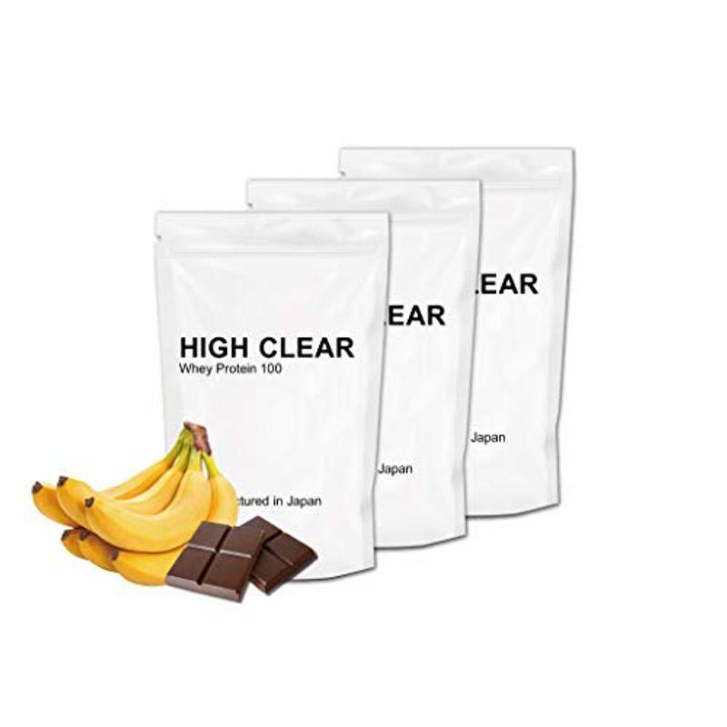 HIGH-CLEAR WPC ホエイ プロテイン 1kg3個セット 約120食分 ホエイ ビタミン ミネラル (リッチカフェオレ味)