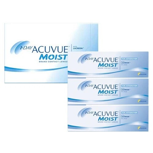 【乱視用+近視用セット】 ワンデーアキュビューモイスト乱視用(30枚入)3箱+ワンデーアキュビューモイスト90枚パック1箱/[メーカー直送]