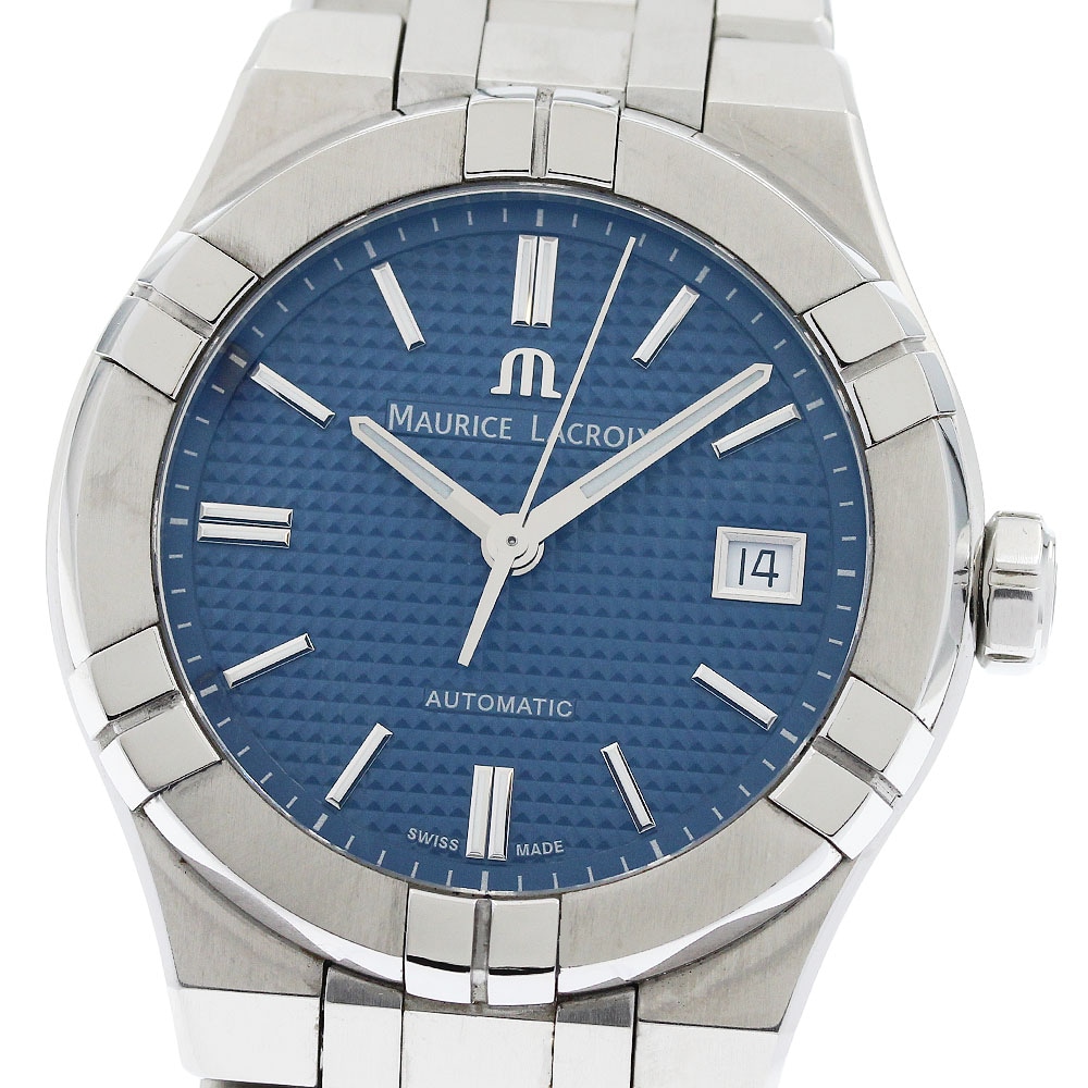モーリス・ラクロア Maurice Lacroix AI6007-SS002-430-1 アイコン デイト 自動巻き メンズ 箱・保証書付き_954725【中古】