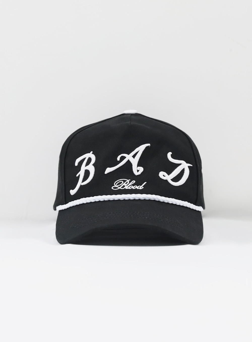【BADBLOOD】 BAD LOGO ROPE BALL CAP : BLACK