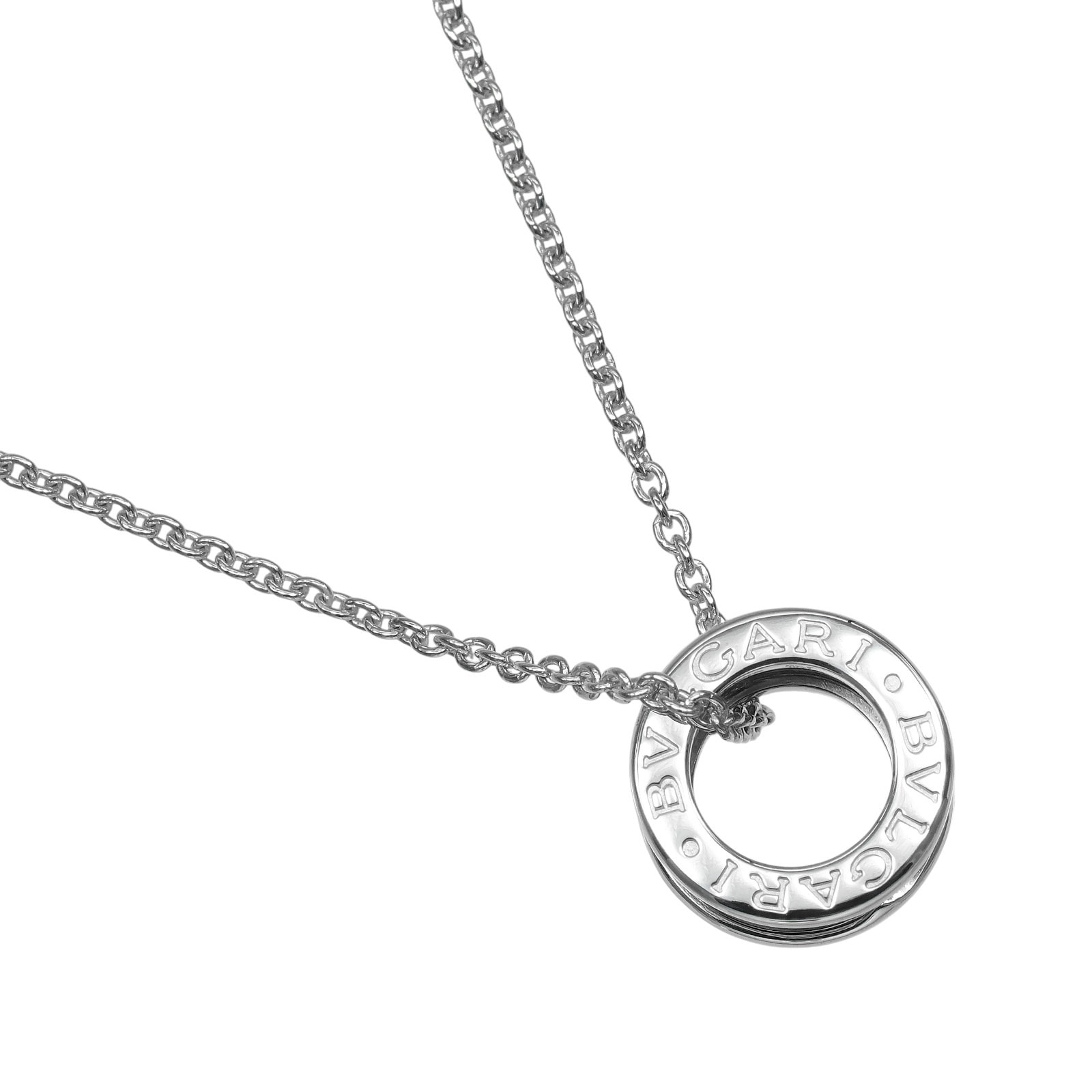 ビーゼロワン B.ZERO1 ネックレス K18ホワイトゴールド 約12g レディース 中古品 Aランク