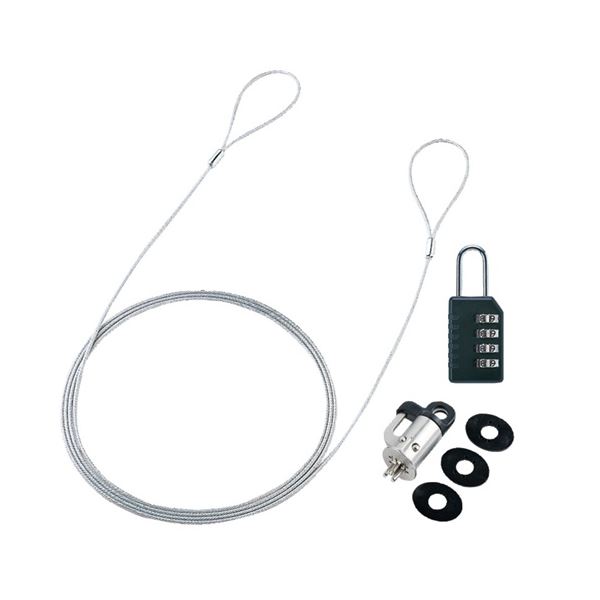 （まとめ）サンワサプライパソコンセキュリティワイヤーロック ダイヤル錠タイプ SL-60 1パック(×3セット)