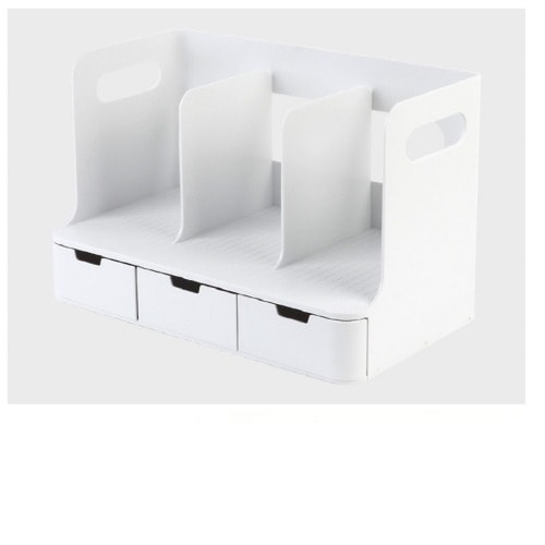 シスマックスオリオ引き出し本棚ホワイト×1教材教区学習準備物文具事務用品会社学校化粧品保管韓国