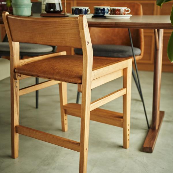 ダイニングチェア 子供用 子供向け 子ども キッズチェアー 椅子 高さ調節 高さ調整 天然木 木製 アーム ひじ掛け 北欧 ナチュラル カントリー