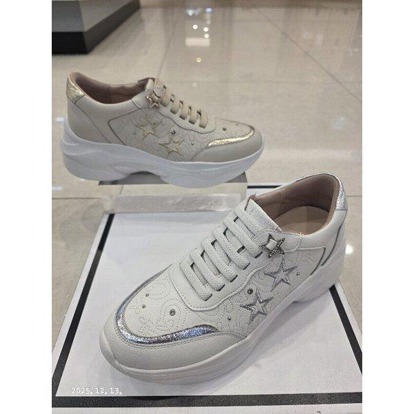 [] 女性牛革6cm背が高くなる醜いスニーカーLCWS02U613 (P003739698)