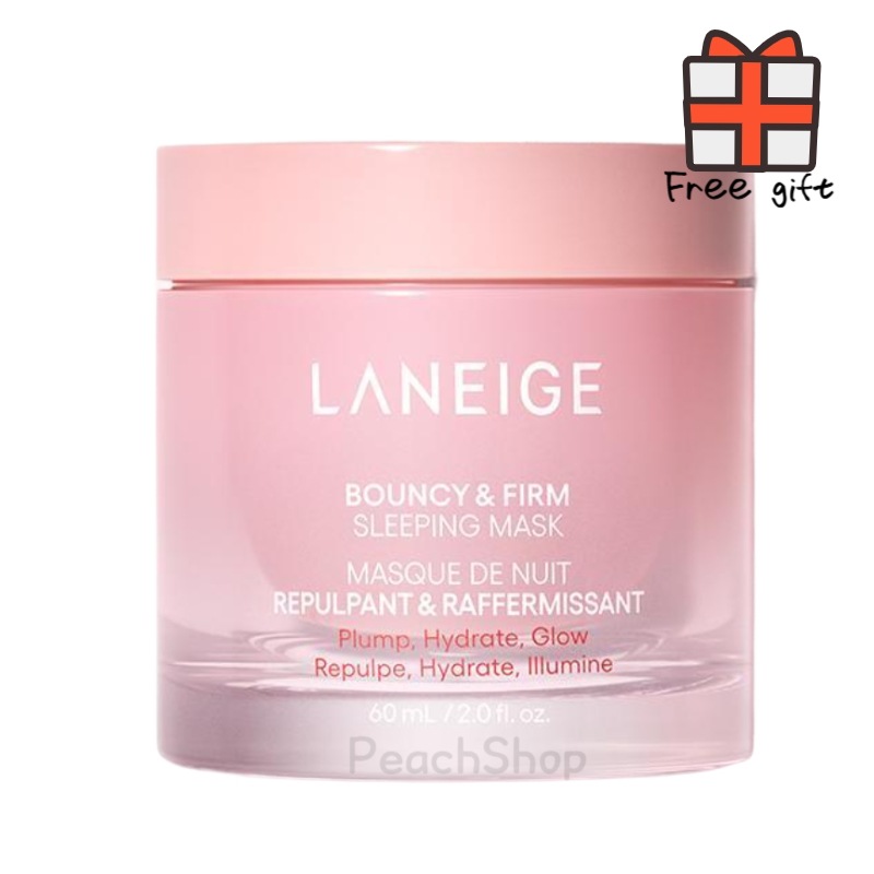 【正規品】LANEIGE バウンシー アンド ファーム スリーピング マスク 60ml 1個, BOUNCY&FIRM SLEEPING MASK ジェルタイプ ナイトパック 韓国コスメ