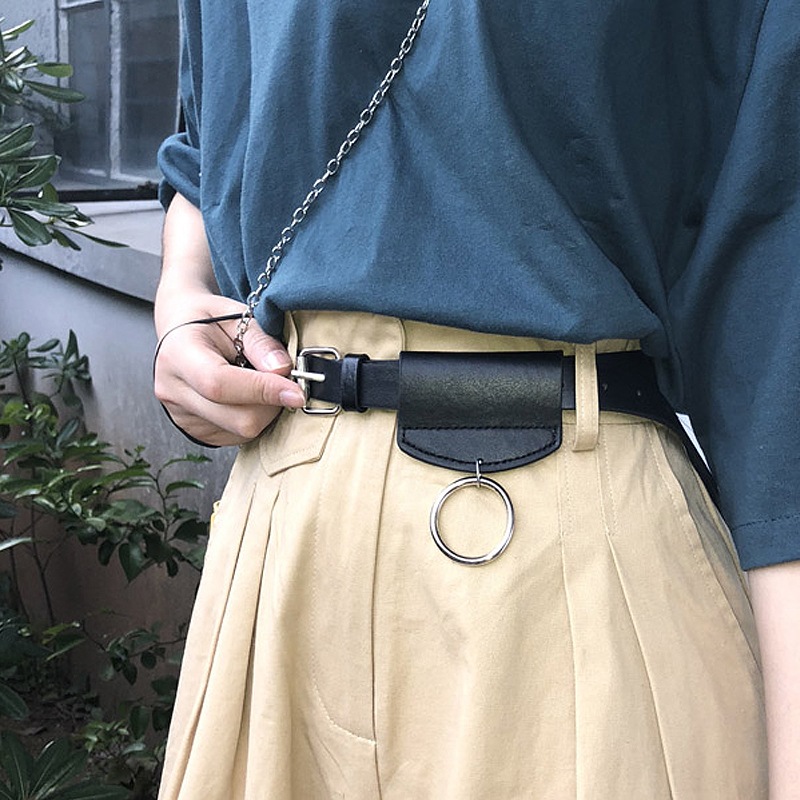 【97%OFF!】 安心発送 ins韓国の新しいハンサムな歩く風のベルトのベルトのバッグの柔らかいワンピースのシャツの装飾のベルト