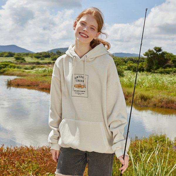 ドライデンサーモンピグメントフード付きTシャツ FHT705 / 4色