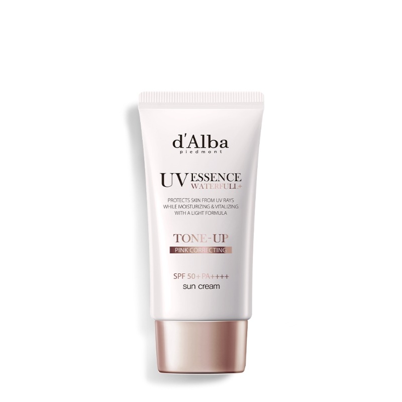 [1+1] [ピンク] ウォータフルトーンアップサンクリーム 50ml + 50ml 日焼け止め SPF50+PA++++ 100ml