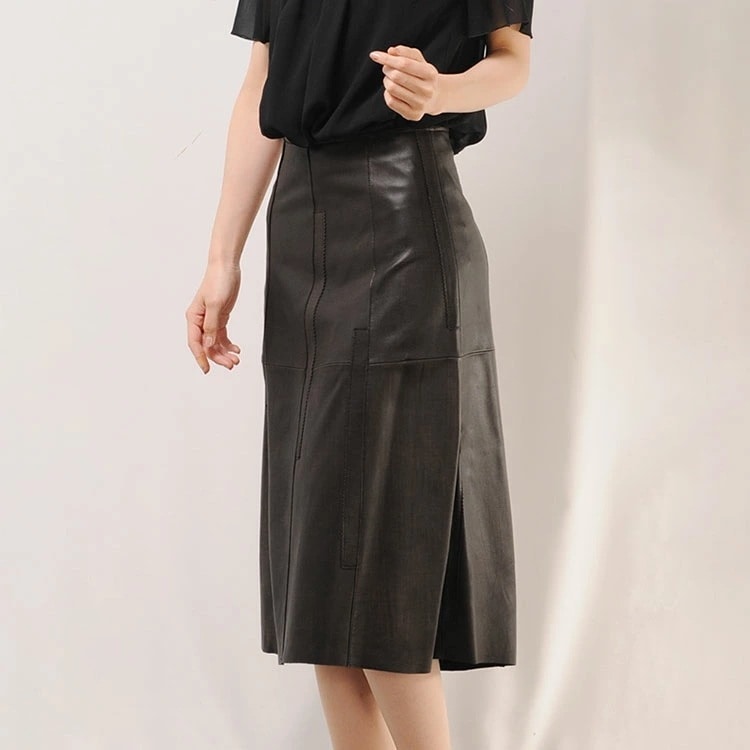 ラムスカートロング丈