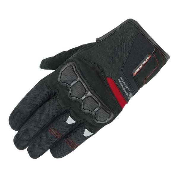 ナックルガードグローブ ブラック/レッド M サイズ RR8030BK/RD2