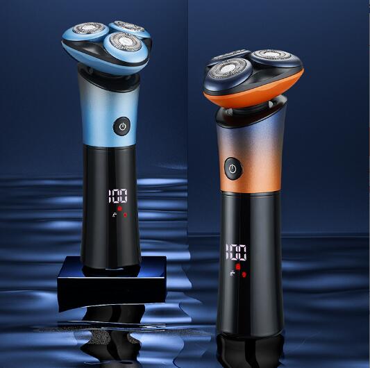【20%超還元セレクト】メンズシェーバー 磁気式着脱 髭剃り 電動シェーバー LED電池残量表示 IPX7防水 Type-C充電式 3D回転式 丸洗い可 ロック機能