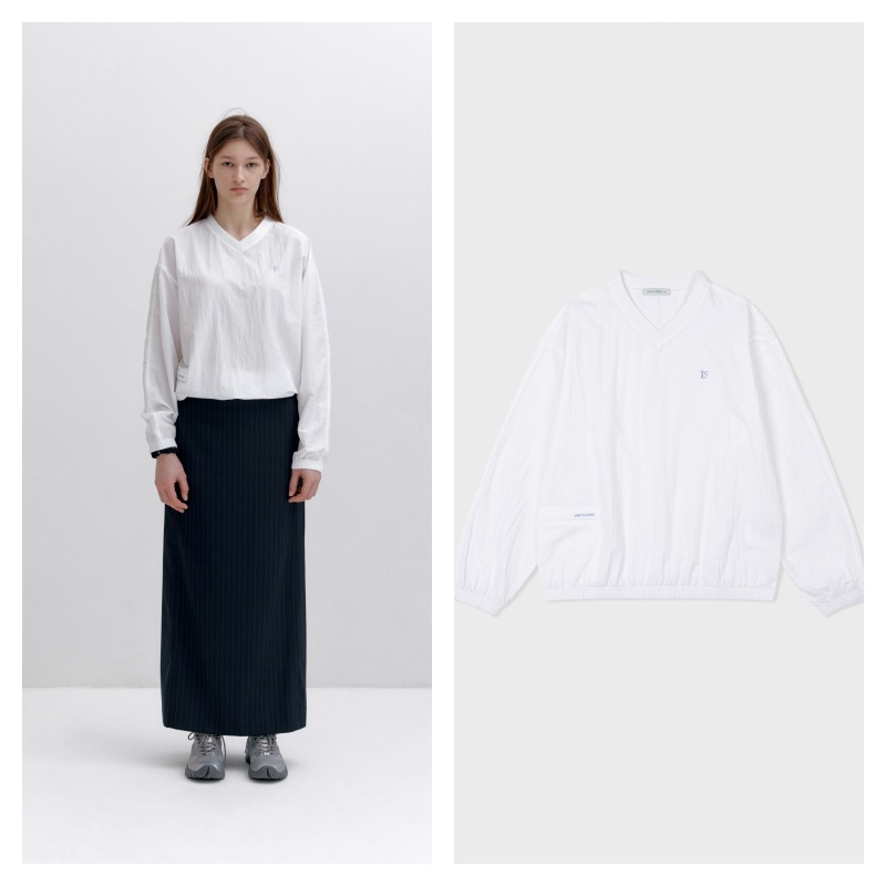 【LOW CLASSIC】 Lc NYLON SWEATSHIRT : WHITE 12,315円